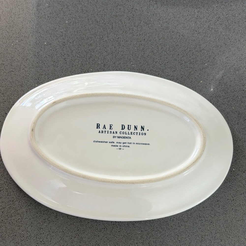 Rae Dunn White Cookie Plate - Picture 2 of 2